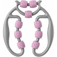 TOMOO 4 Wheels Muscle Roller Massager Circular Leg Clamps-360 ° Muscle Roller for Leg Neck Hand Arm 