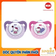 BỘ 2 TI GIẢ NUK SLEEPTIME SILICONE 0-6M (HELLO KITTY)