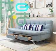 找得 - 折疊沙發床雙人小戶型客廳現代簡約家用經濟型實木沙發床乳膠沙發 R06海綿款（1.2*1.2米） 3081