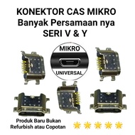 Konektor Vivo Seri V dan Y Hv Casan Mikro Universal Plug in 5 Pin 4 Kaki Ori