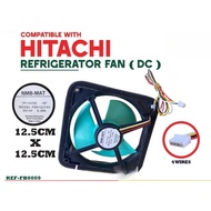 (12.5CM ) FBA12J14V HITACHI DC14V  0.28A REFRIGERATOR FAN 4 WIRES