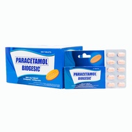 Unilab Biogesic 1 Tablet - 500mg Paracetamol for Headache and Fever Relief