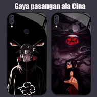 DJ-33 Naruto2 Casing GLASS soft frame black Samsung A40S M11 A21S A30 M30 A11 M01S M30S A10S A20 M21