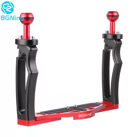 Adjustable Dual Handle Diving Tray Stabilizer Rig for GoPro Canon Sony DSLR Camera Smartphone Underw