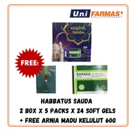 BARAKA HABBATUS SAUDA SOFT GELS + ARNIA MADU KELULUT 100% ORIGINAL 60G