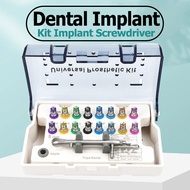 Kit Dental Implant Screwdriver Universal Hand Driver with Autoclavable Box Dental Torque Wrench Pros