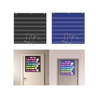 [szluzhen3gv] Hanging Pocket Chart with 3 Hooks Calendar Chart Learning Materials for Grammar Cards 