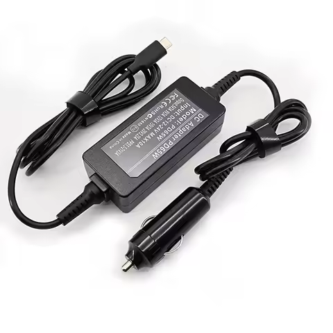 P​D65W 20V3.25A Type C Car Charger Universal 12V-24V USB C Laptop DC Power Adapter for MacBook Lenov