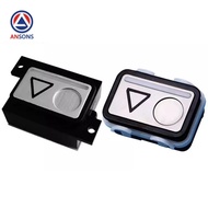 M-Type Elevator Push Button Square DS Aluminum Surface Ansons Elevator Spare Parts H