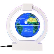 Chinese English Magnetic Levitation Globe Festival Gift White Light Colorful Light Rotating Globe