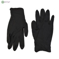 -NEW-Gloves Black Good Flexibility Latex Free Nitrile Gloves No Esters Non-Toxic