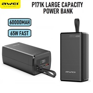 Awei P171K 60000mAh 65W Laptop Power Bank Digital Display Fast Charger