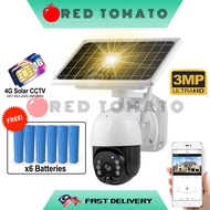 RED TOMATO 3MP 4G Sim Card WiFi Solar Outdoor PTZ CCTV PIR Human Detection Two Way Audio Wireless Se