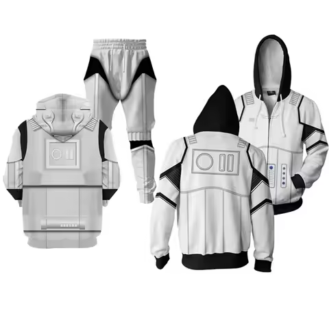 Imperial Cosplay Storm Tooper Hoodie Pant Space Battle Fantasia Costume Adult Men Women Roleplay Hoo