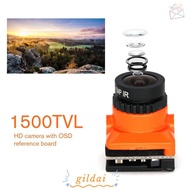 GILDAI 2.1mm Lens Adjustable For RC Plane FPV Drone 1500TVL PAL / NTSC Mode B19 Camera