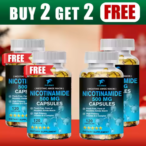 Buy 2 Get 2 Free! High Potency Nicotinamide Capsules 500mg, Soothes Sensitivity, Reduces Flare-ups &