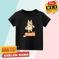 Bingo Bluey Kids T-Shirt Custom Boys & Girls T-Shirt/ with Bingo Bluey Name
