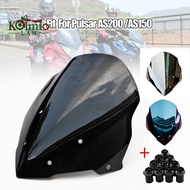 Fit For BAJAJ Pulsar AS200 AS150 Motorcycle Windshield Windscreen AS 200 150 Wind Deflector