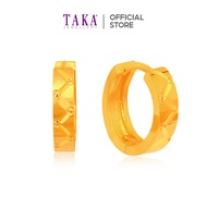 TAKA Jewellery 916 Gold Hoop Earrings
