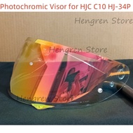 Photochromic Visor For HJC HJ-34P  HJ 34P C10 Lens Glass Shield Winshield Viewfinder Screen Helmet A