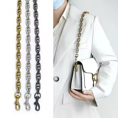40cm-120cm Pig Nose Chain Bag Strap for CAOCH Crossbody Shoulder Strap Handbag Chain Belt Straps Bag