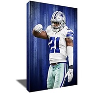 Ezekiel Elliott Feed Me Painting Poster Artwork on Canvas Art Print (24x36 inches)