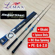 LEMAX SUPER STAR ROD JIGGING SPINING DAN BC CASTING