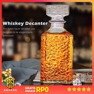 ALISWINE Whisky Decanter Glass Bottle Liquor Scotch Luxury 950ml - AL95 Original 99 Square