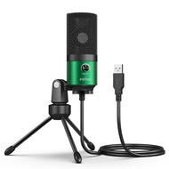 FIFINE USB condenser microphone for PC PS4 calls, Skype streaming, cardioid, adjustable volume, incl