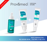 [ SET x 3 ] Provamed Gotu kola serum 30 ml. + Bio acne moist 40 ml. + Retinol a gel 40 ml.   -  เซ็ท