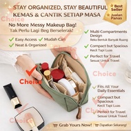 GEESO Mini Makeup Bag Waterproof PU Leather Lipstick Pouch Portable Travel Cosmetic Bag