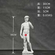 David Full Figure ประติมากรรมงานศิลปะเดสก์ท็อปตกแต่งตกแต่งบ้าน Study Room ชั้นวางหนังสือตกแต่งกันน้ํ