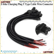 LETTER1 E-bike Charging Plug 6 Styles Interface Cable Wire Cable Wire Connector Charging Plug Socket