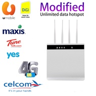 【Modified】unlocked 300Mbps Wifi Penghala 4G Lte Cpe Router Mudah Alih dengan Port Lan Sokongan Kad Sim Router