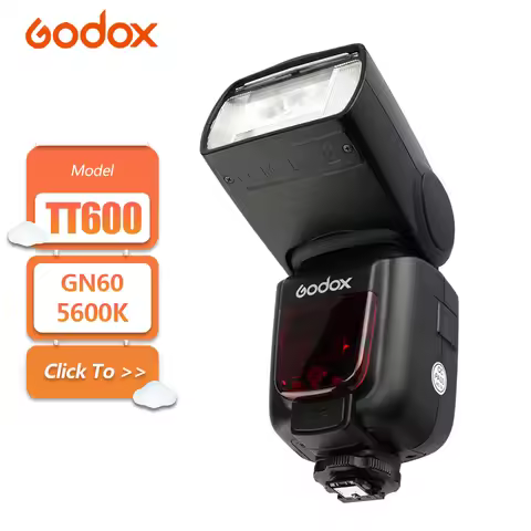Godox TT600 Wireless Thinklite Flash with Built-in 2.4GHz X Wireless Radio Trigger System Tilts from