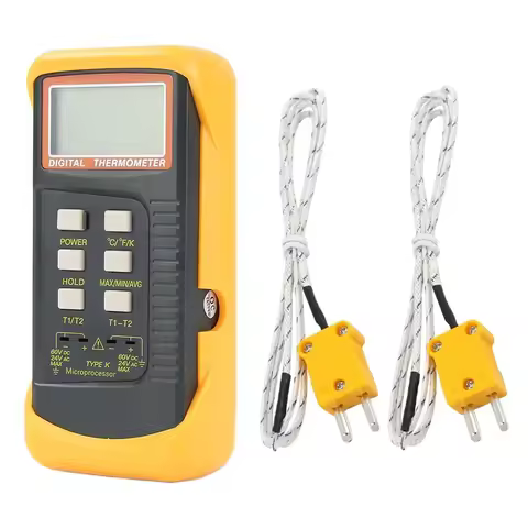 Digital K-Type Thermocouple Thermometer K-Type Thermometer (-50-1300°C) Probes Handheld High Tempera