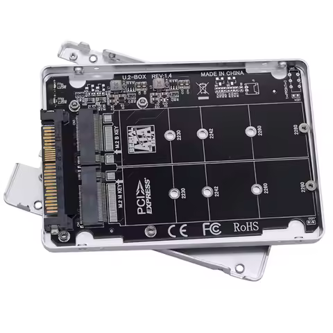 M.2 SSD to U.2 Adapter Card M.2 NVMe SATA-Bus NGFF SSD to PCI-e U.2 SFF-8639 PCIe M2 Adapter Convert