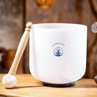 Hot Sale 432hz/440hz 8 Tuned Cdefgab Note White Crystal Singing Bowl For Healing Chakras