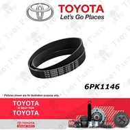 Toyota Fan Belt 90916-T2047 for Toyota Vios NCP151 NSP151 1.5 2NRFE 2016 - 6PK1146 ( 6PK1145 / 6PK11