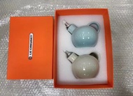 全新正貨/le creuset 陶瓷調味罐400ml兩件套盒裝