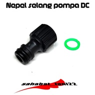 konektor pompa dc 12v female 18mm nipel nepel with rubber o ring