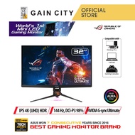 Asus Rog Swift 32" 4k Gaming Ips Monitor|3840x2160|4ms (gtg)|g-sync|144hz|hdmi|dp|usb|height Adjust|pg32uqx