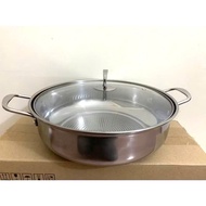 INDUCTION KITCHEN POT, GAS, Phi 32CM, phi 30cm CAPACITY 5 LITER WITH ANTI-SPILL LAYER