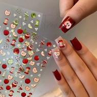 5D Silk Sticker | Green Apple & Red Apple | Decoration HandPiece