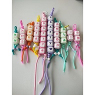 3d Printed Chunky Letter Clicker Cord Customized Name or Icons