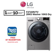LG 20KG/10KG Washer Dryer 6 Motion Inverter Direct Drive F2720RVTV (FREE TNG BY REDEMPTION)