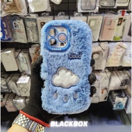 C13 Fluffy Cloud Blue Phone Case Cover Casing IP 13 Pro Max / IP 14 Pro Max / IP 15 Pro Max / IP 16 