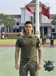 kaos bdu kaos tactical bdu scuba t-shirt wangki kaos pria loreng linud kostrad sage green lengan pen