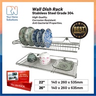 Stainless Steel 304 Dish Drainer/ Wall Mounted Dish Rack