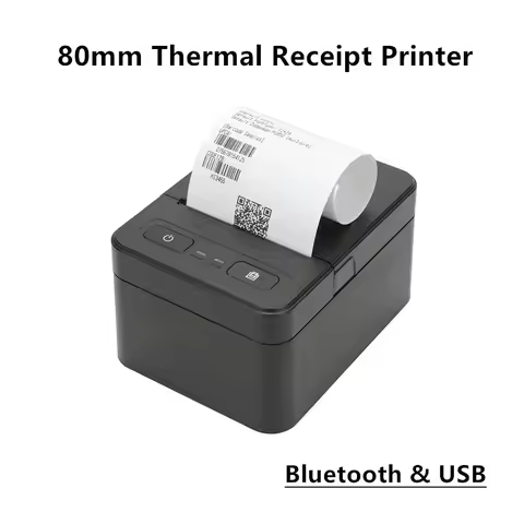80mm Thermal Receipt POS Printer USB Wireless Bluetooth Ticket Bill IOS Android PC Invoice Business